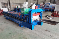 Zinc Plated Coil Channel Roll Forming Machine For Fence PLC Automatic Control