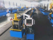 High Capacity Downspout Pipe Roll Forming Machine Automatic Control Hydraulic Cutting Type