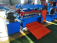 Aluminum 415v Glazed Tile Roll Forming Machine Control By Computer Automatically