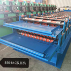 Sheet Metal Roofing Shingles Double Layer Roll Forming Machine ,Trapez And Corrugated Roll Formers