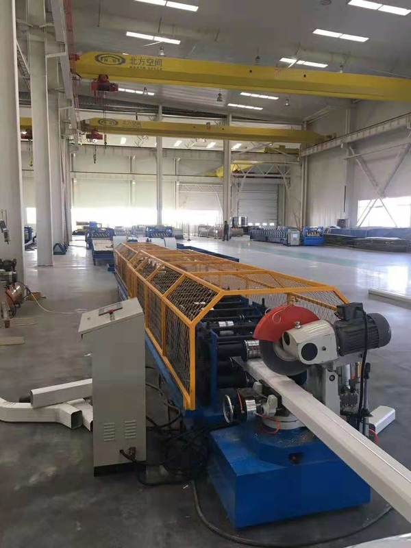 Steel Downspout Pipe Roll Forming Machine 7.5kw low noise high efficiency