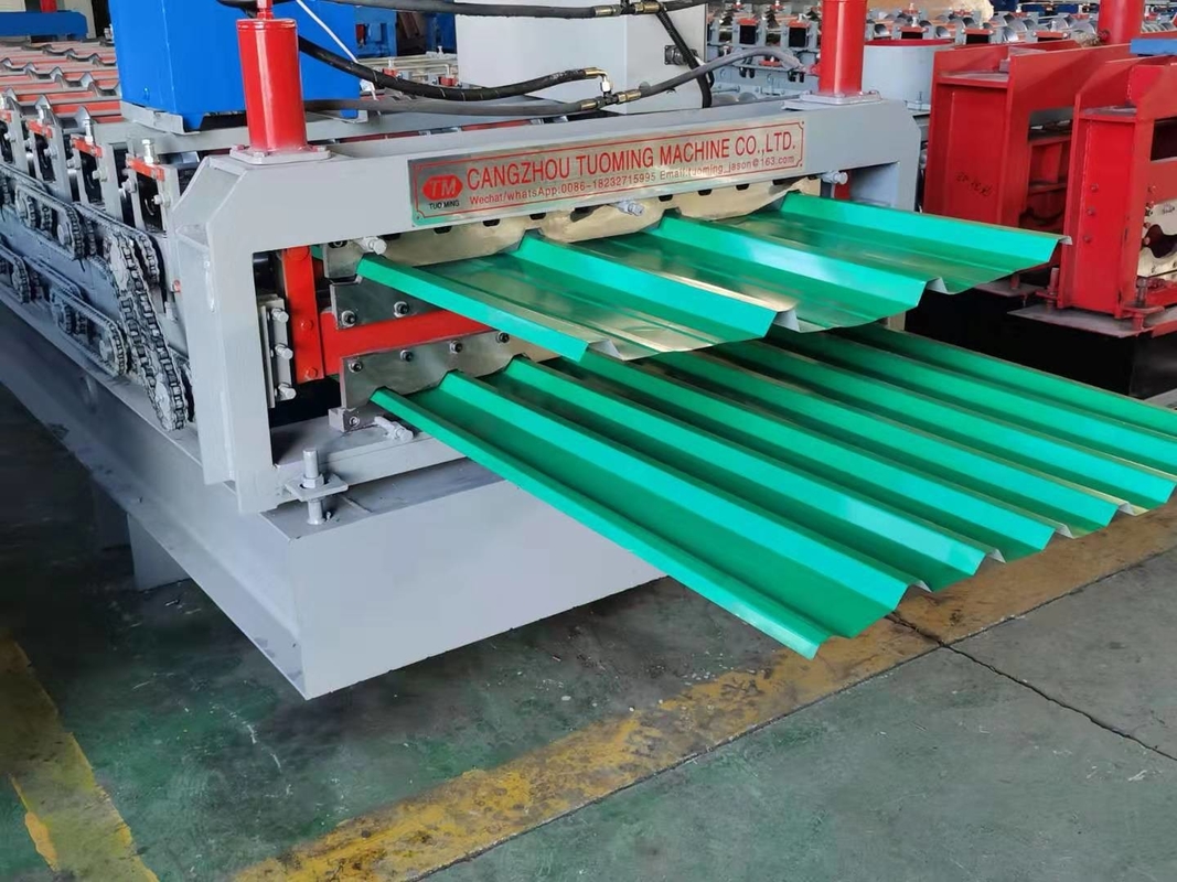 5.5 Kw Double Layer Roll Forming Machine , 380v 50hz Sandwich Panel Production Line