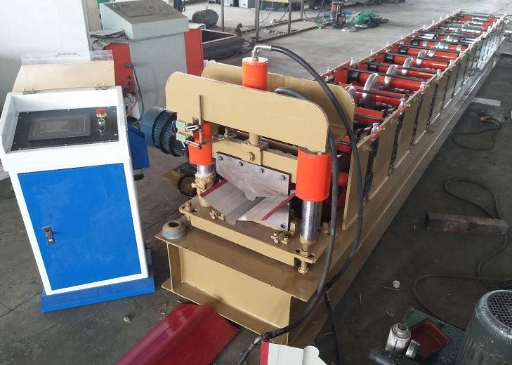 Ridge Cap Sheet Roll Forming Machine Automatic Control Type With 70mm Shaft