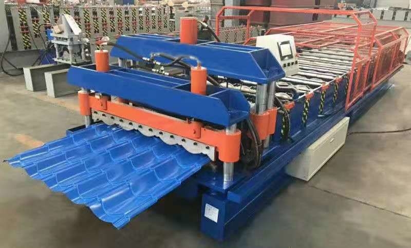 PPGI Material Roof Sheet Rolling Machines , Corrugated Roof Sheeting Machine