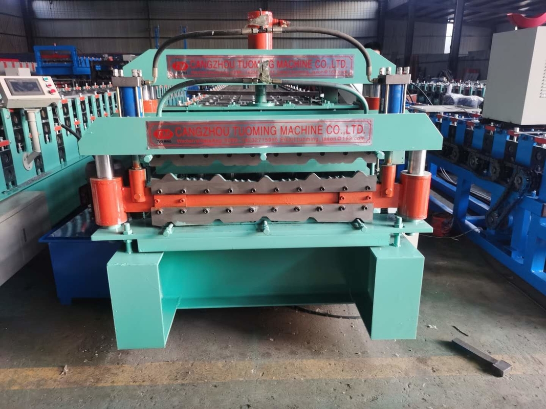 Steel Roof Tile 1000mm Double Deck Roll Forming Machine