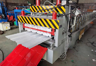 5kw Roof Tile Roll Forming Machine , Smooth Cutting Style Tile Roof Machine