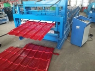 5.5kw Glazed Tile Roll Forming Machine With 300mm Roller Low Noise Energy Saving