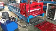 Chain Drive Type Glazed Tile Roll Forming Machine 8-10m / Min Working Speed