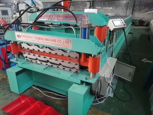 Ppgi Roof Tile And Ibr Sheet 7.5kw Double Layer Roll Forming Machine