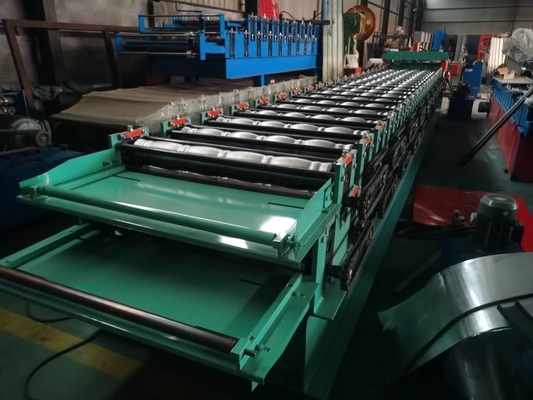 Ppgi Roof Tile And Ibr Sheet 7.5kw Double Layer Roll Forming Machine