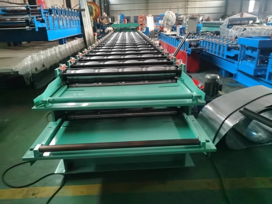 Ppgi Roof Tile And Ibr Sheet 7.5kw Double Layer Roll Forming Machine