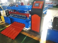 Aluminum 415v Glazed Tile Roll Forming Machine Control By Computer Automatically