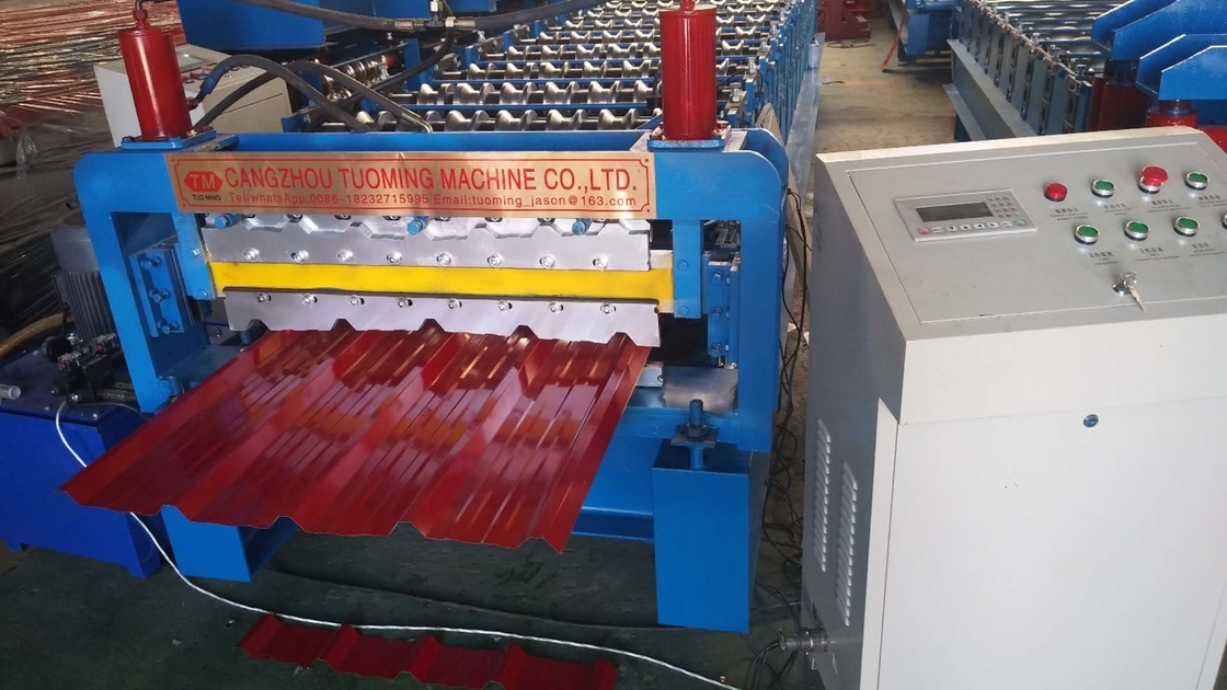 Iron Ibr Sheet Roll Forming Machine , 380v 50hz Door Frame Making Machine