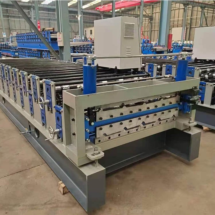 Double Layers Metal Roofing Tile Roll Forming Machine Tile Making Machine